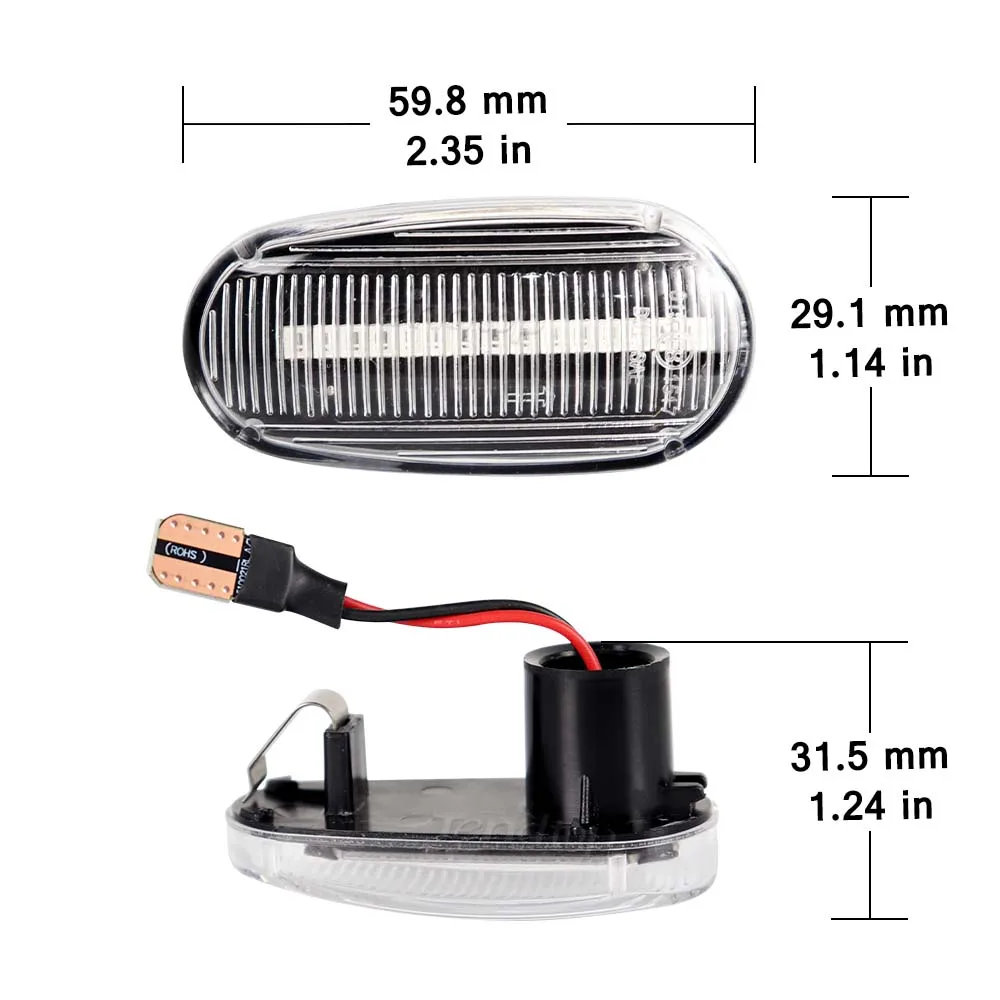 Intermitente LED secuencial posición lateral Alfa Romeo Mito 955 - imagen 4