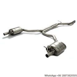 Escape catback Audi A6 A7 C7 C8 2.0T 3.0T acero inoxidable 304