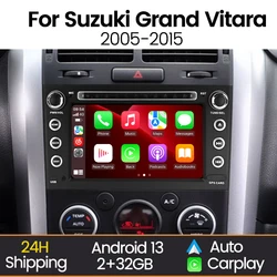 Radio Android 2DIN MEKEDE CarPlay Suzuki Grand Vitara 2005-2015