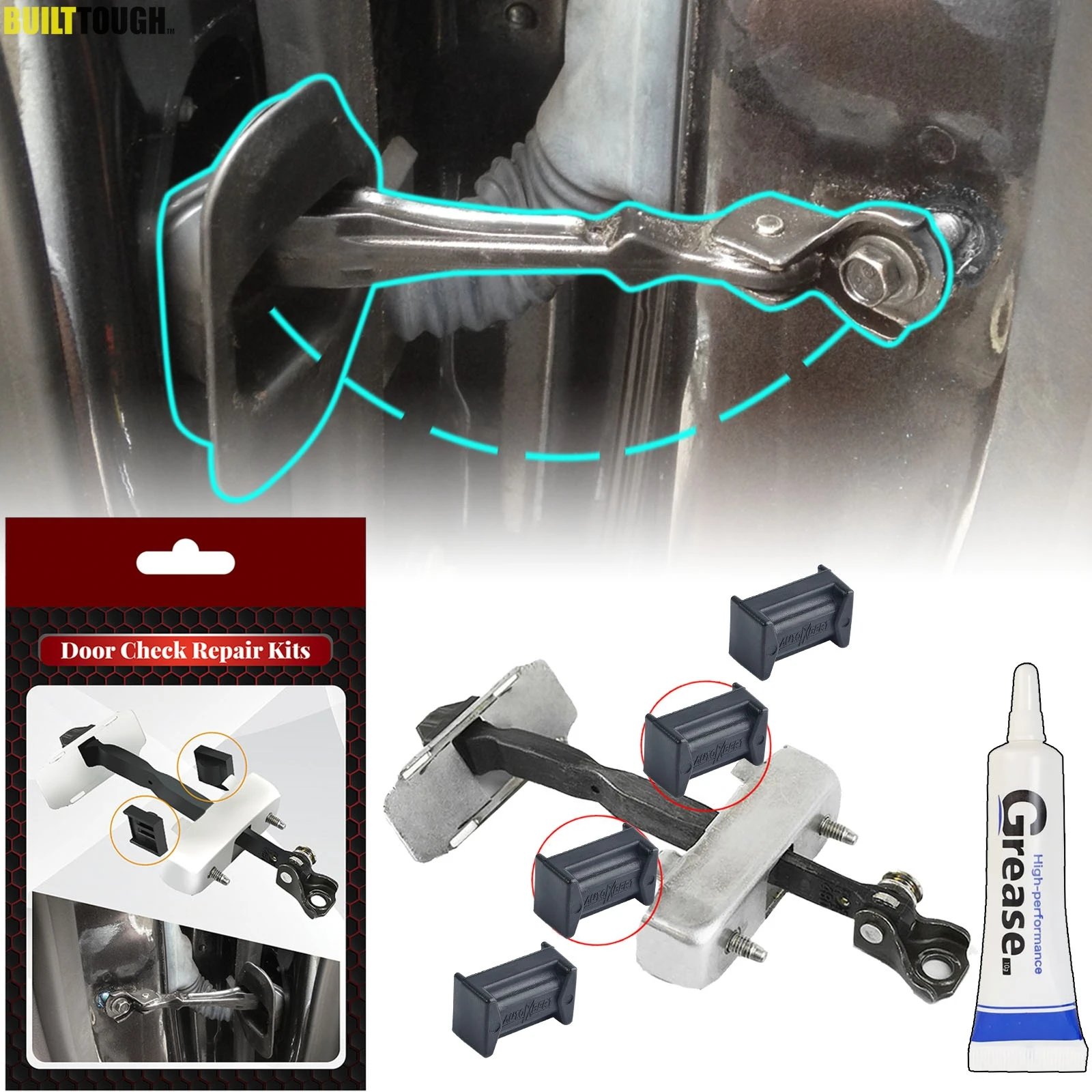 Kit brazo puerta Hyundai Tucson (2004-2009) – tapón correa retención