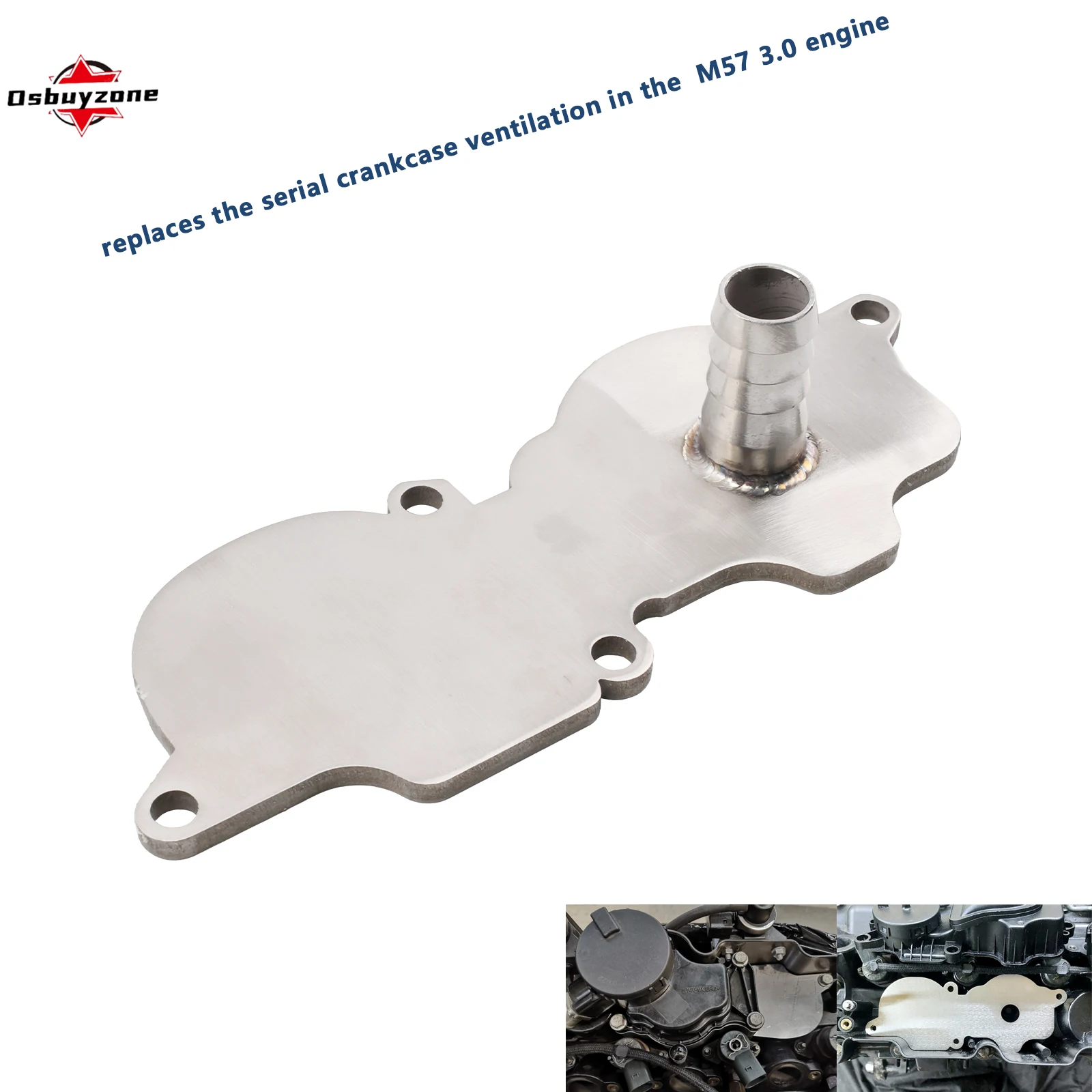 Adaptador PCV Nissan Patrol Y61 – BMW M57 3.0D - imagen 3