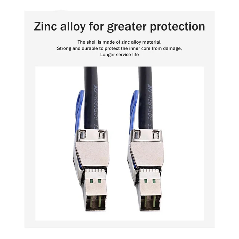 Cable Mini SAS SFF-8644 para transferencia disco duro externo servidor - imagen 4