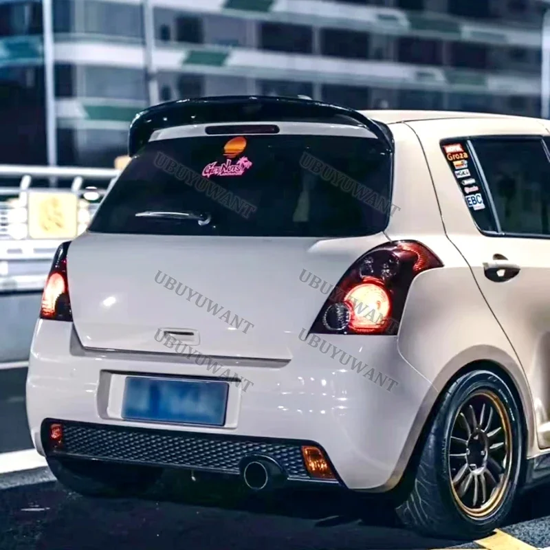 Alerón trasero tipo cuchara negro brillante para Suzuki Swift Mk3 - imagen 3