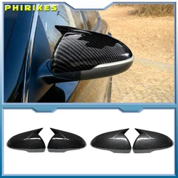 Para KIA K5 Optima 2016-2019 cubierta de espejo retrovisor lateral adhesivo para coche tapa de ala funda de puerta Exterior embellecedora de fibra de carbono