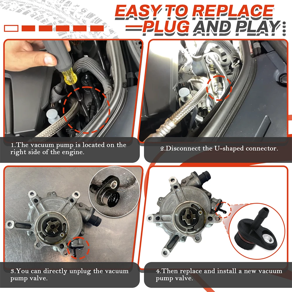 A2762300065 Kit reparación válvula bomba vacío freno Mercedes C/E/G/GL - imagen 3