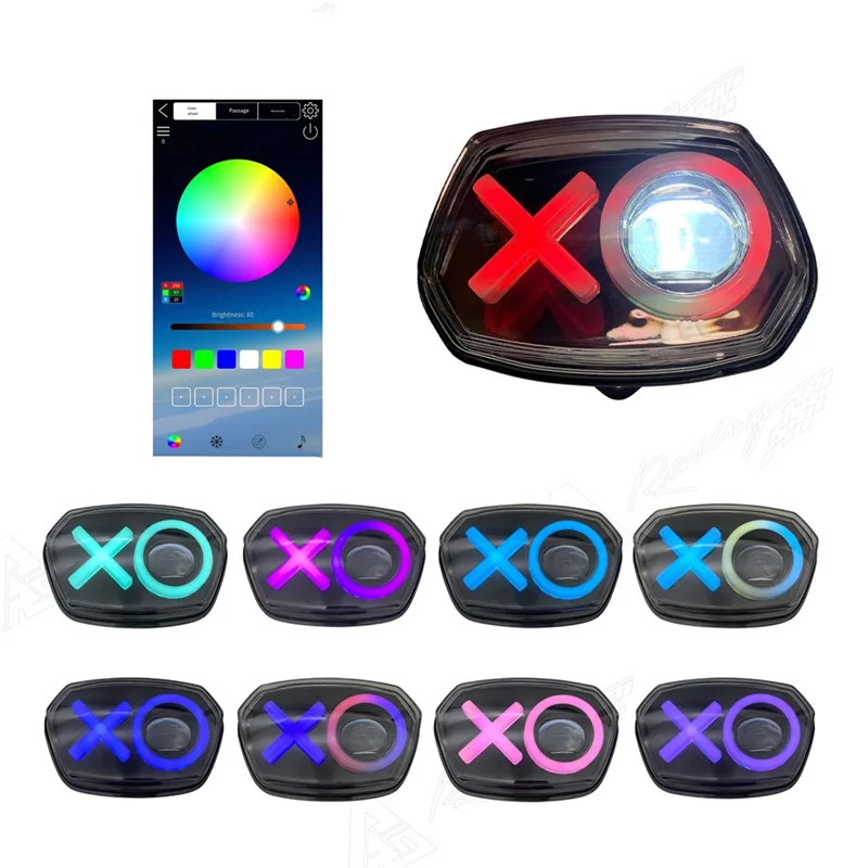 XO Faros LED RGB para Vespa Sprint 150 – Luz de circulación diurna - imagen 3