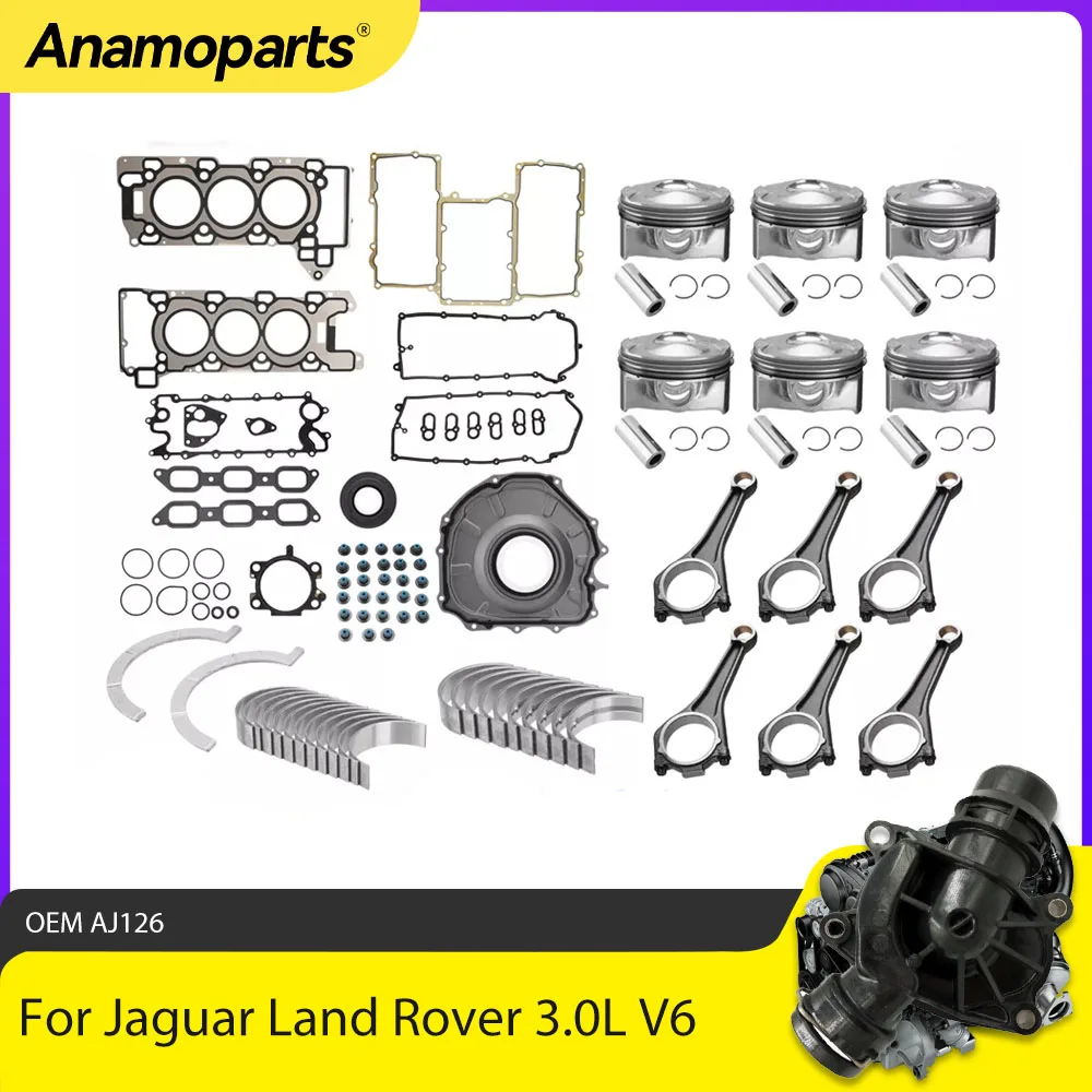 Cojinetes de biela con kit juntas Jaguar XJ y Range Sport 3.0 V6