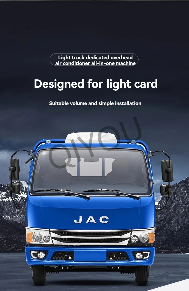 Vista frontal del unidad de aire acondicionado Skylight Parking