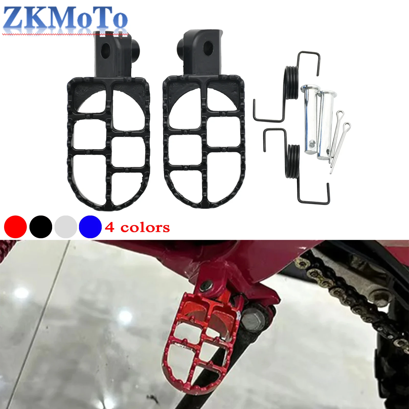 Estribos reposapiés para cross Yamaha PW50 PW80 y Honda XR50R