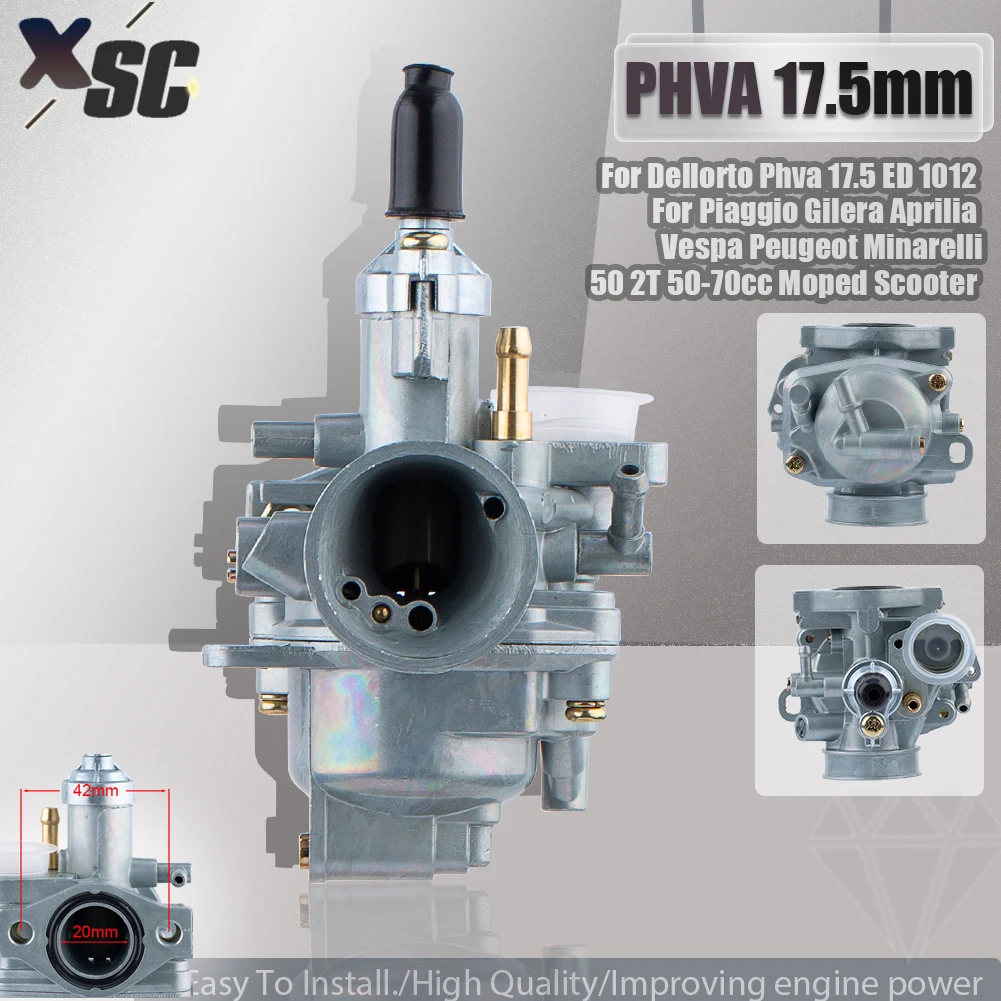 Carburador Dellorto PHVA 17,5mm – scooter 50-70cc 2T