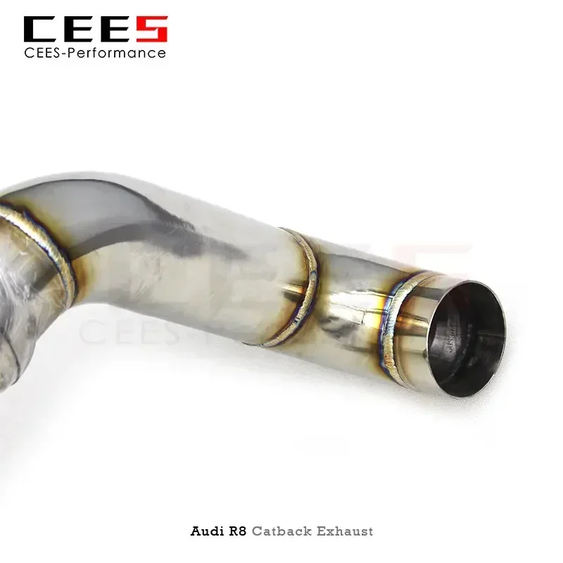 Escape cat-back inoxidable Cees As para Audi R8 V10 5.2 - imagen 4