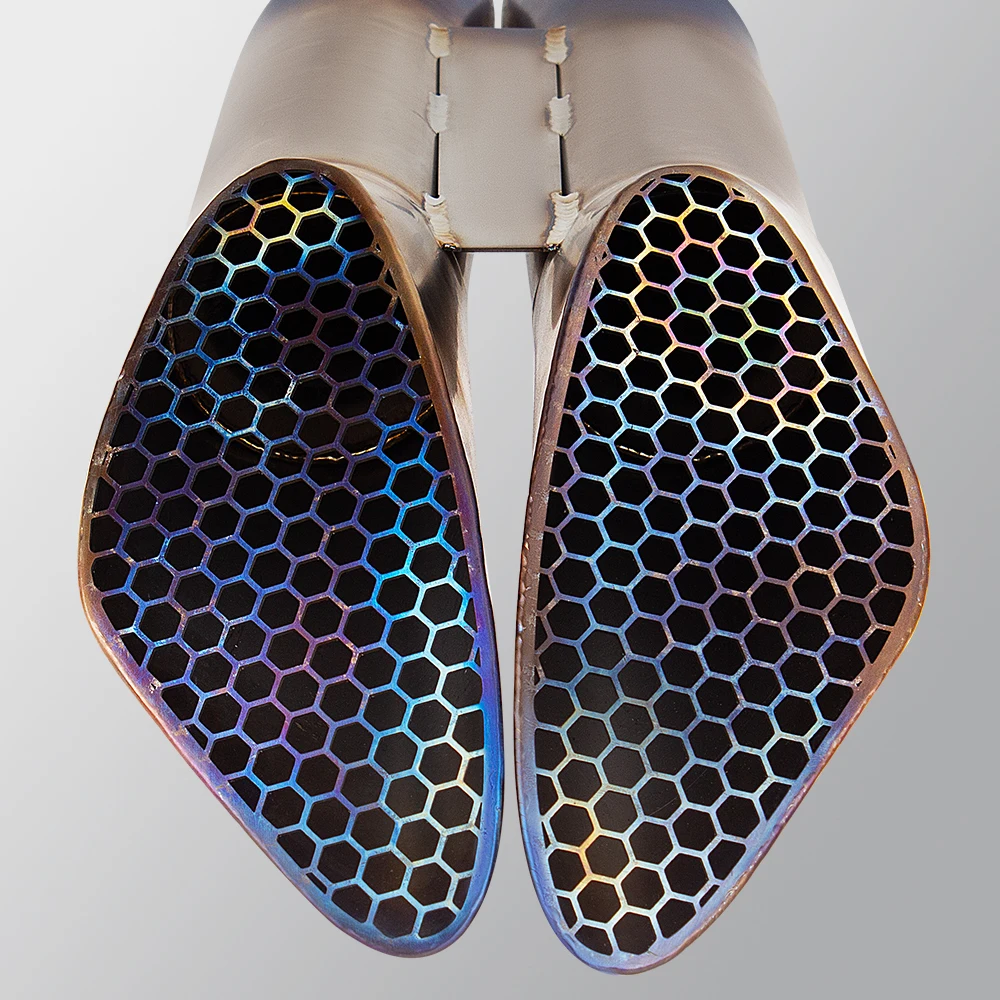 Para Kawasaki zx10r zx-10r 2021-2024 DY-GP Kit de silenciador modificado de línea de deslizamiento forjado de panal de motocicleta de titanio completo - imagen 4