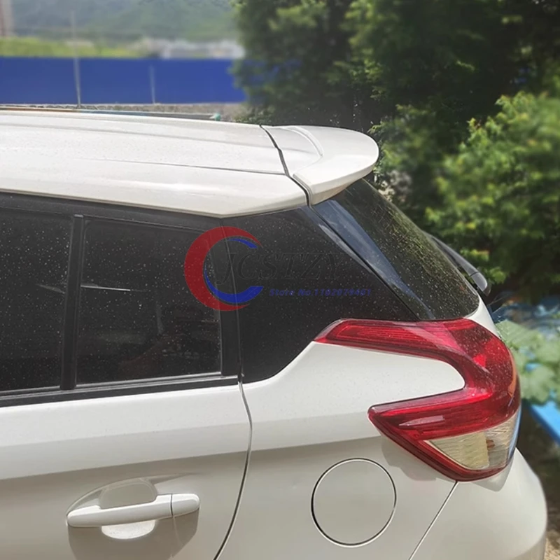 Para Toyota Yaris Spoiler 2014 - 2022 ABS plástico sin pintar Color alerón trasero del techo alerón del maletero estilo del coche - imagen 4