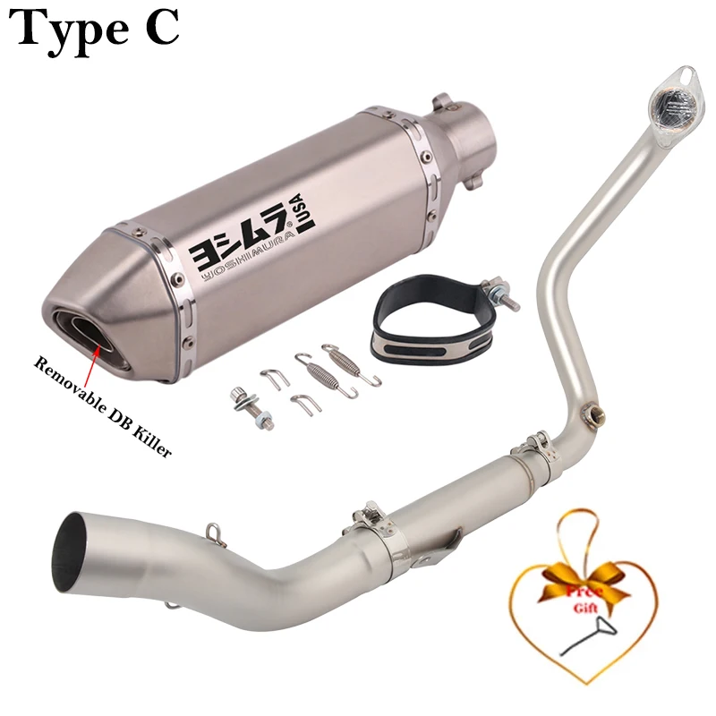 Sistema de escape completo Zontes GK350/R con silenciador DB Killer - imagen 3