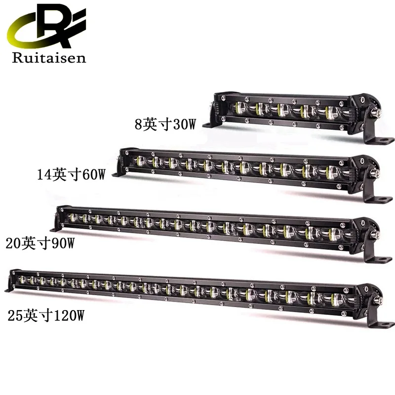 Tira LED ultrafina 6D de una fila para barra frontal todoterreno