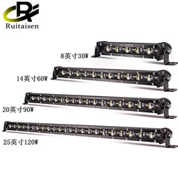 Tira LED ultrafina 6D de una fila para barra frontal todoterreno
