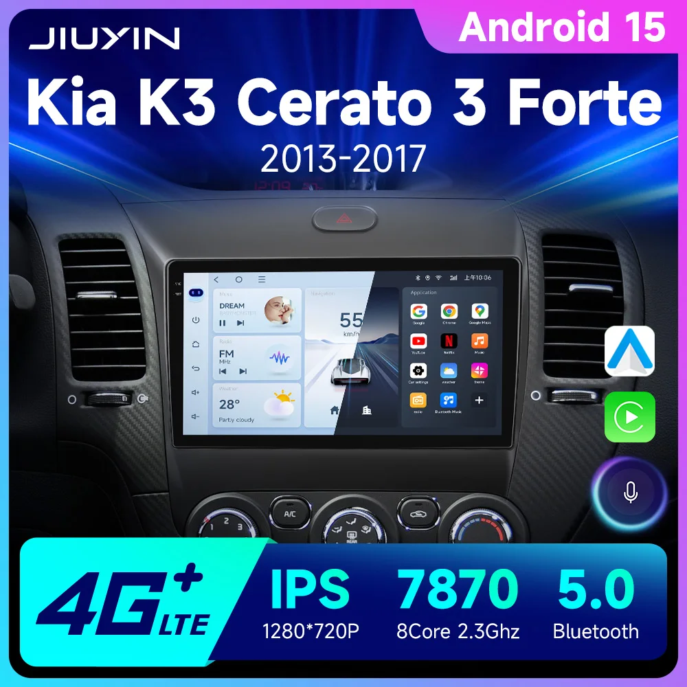 Autoradio Android Carplay KIA Cerato/Forte (2013-2017) DSP WIFI 4G