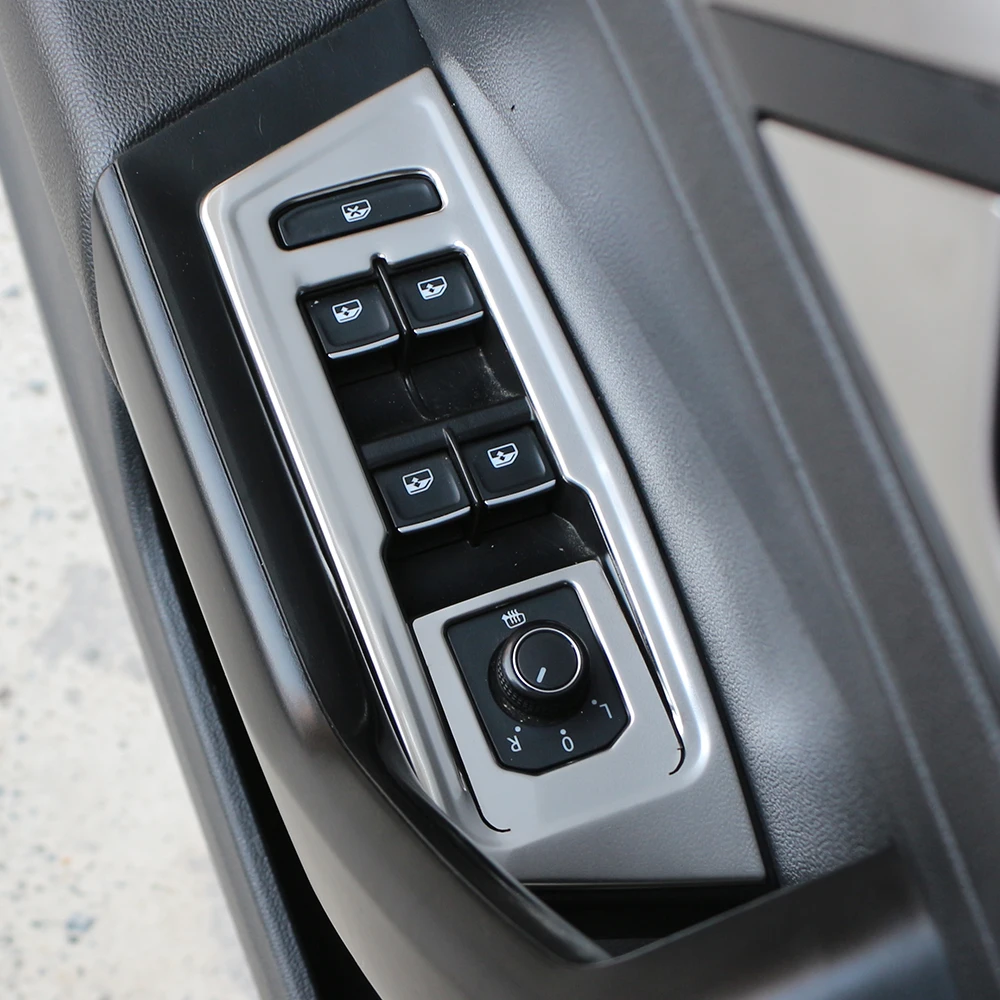 Embellecedor botones elevalunas acero inoxidable VW T-Roc LHD - imagen 3
