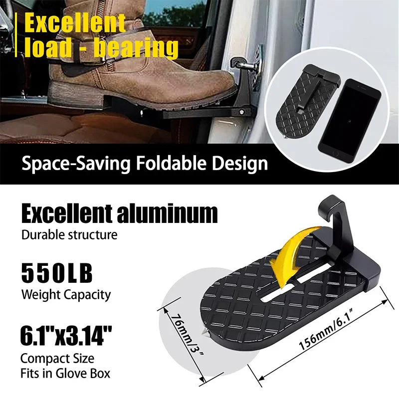 Portaequipajes plegable de techo para coche con soporte de aluminio