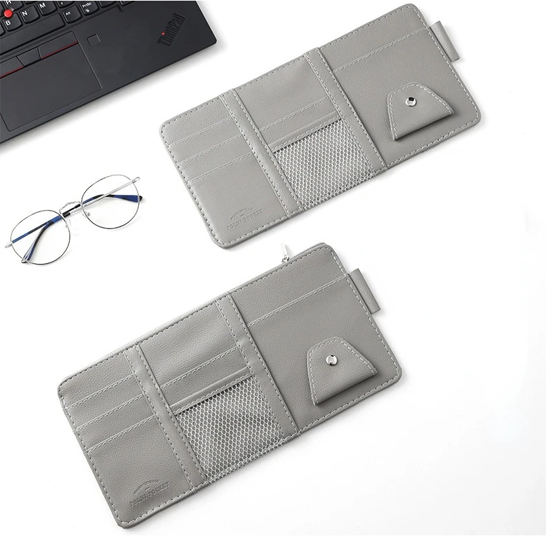 Organizador visera coche para gafas de sol y tarjetas - imagen 4