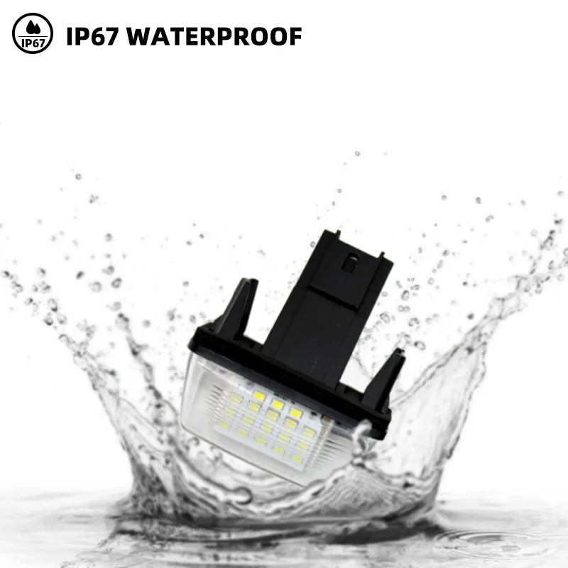 Luz LED de matrícula de coche para Citroen C3 C4 C5 BERLINGO Saxo Xsara Picasso para Peugeot 206 207 306 307 308 5008 - imagen 3