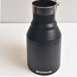 Punta de escape VREMUS acero inoxidable corte negro mate universal