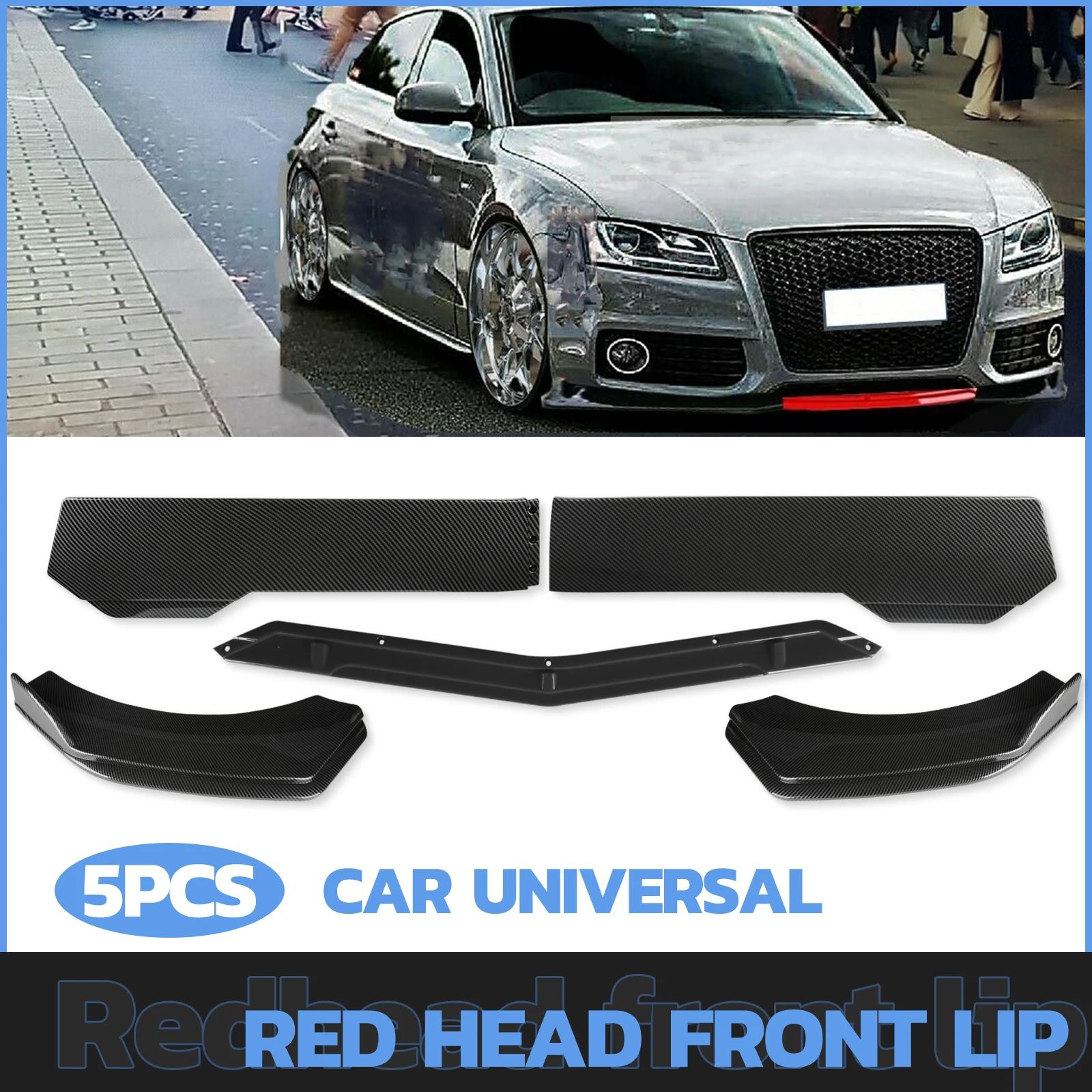 Piezas del kit universal para personalización de la carrocería