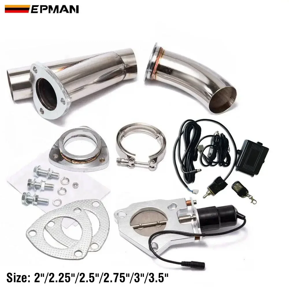 2 "/2,25"/2,5 "/2,75"/3 "/3,5" corte Catback de escape eléctrico/recorte electrónico con Kit de sistema de válvula de interruptor + EP-CUT2Y remoto