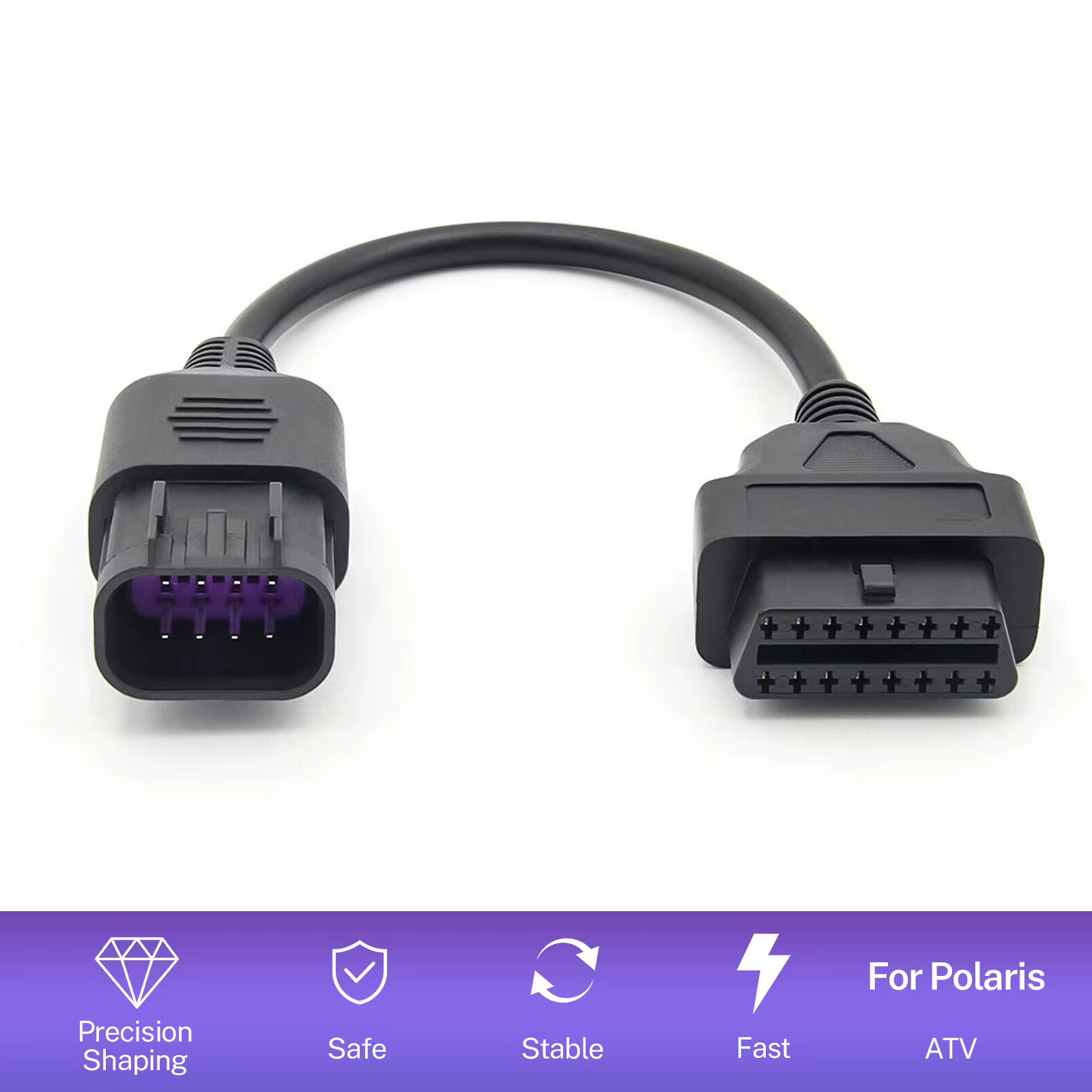 Adaptador OBD2 diagnóstico 8 pines Polaris RZR, Ranger, Sportsman - imagen 4