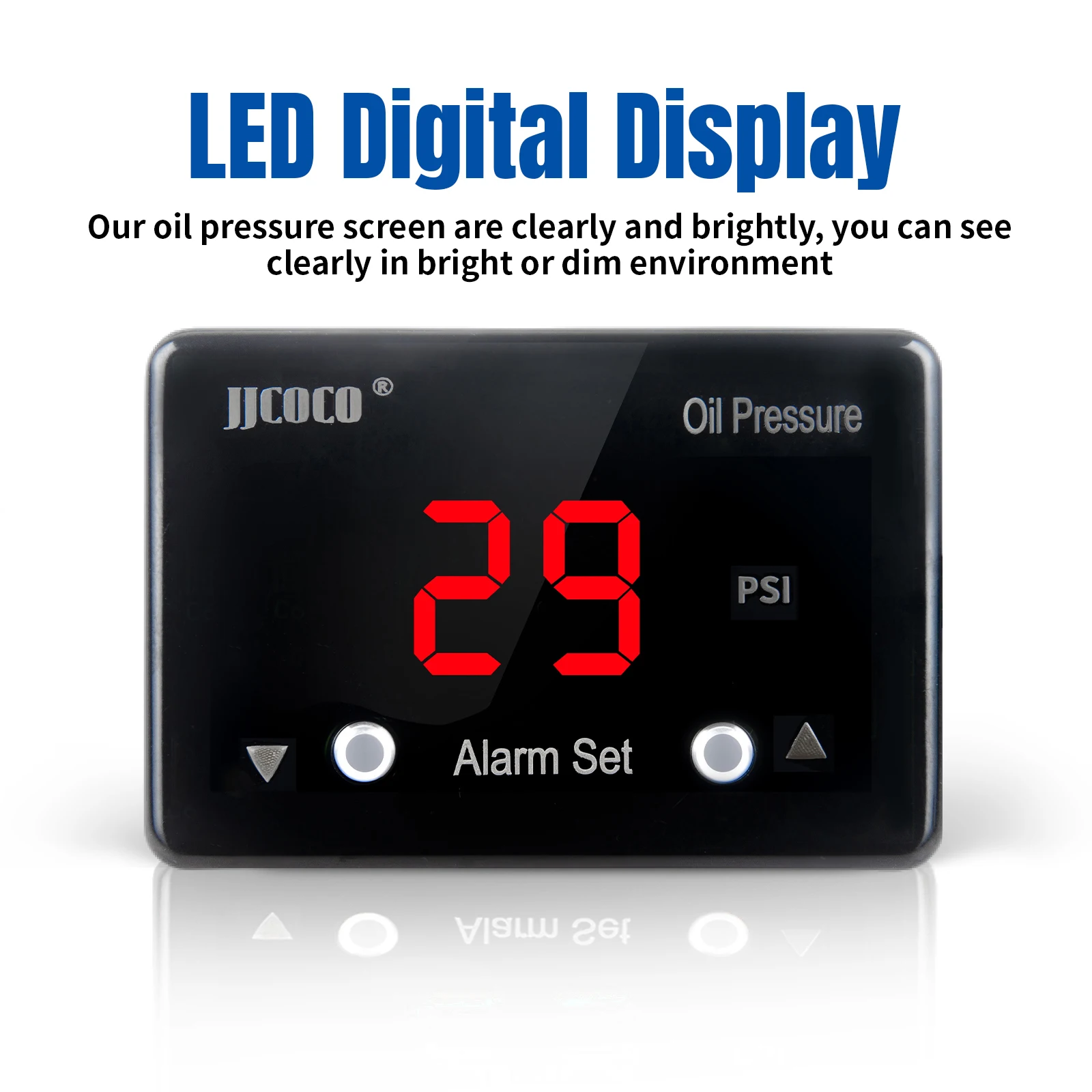 JJCOCO Sensor presión aceite digital 12V 1/8 NPT - imagen 5