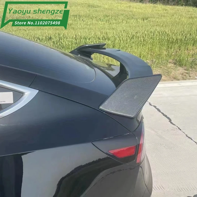 Alerón fibra de carbono estilo cola pato para Tesla Model 3 - imagen 2