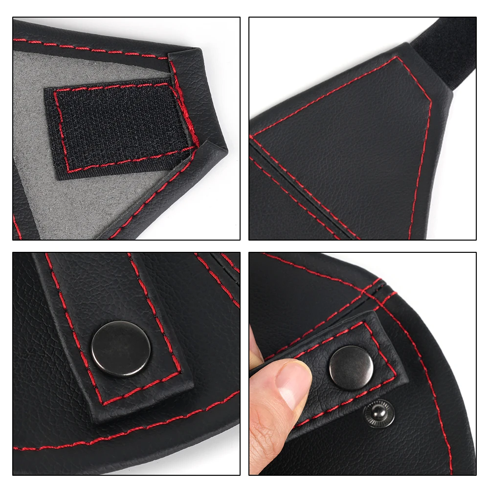 Guía cinturón seguridad cuero PU BAG095 – soporte asientos de cubo de carreras - imagen 4