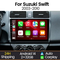 MEKEDE Android Auto inalámbrico Carplay para Suzuki Swift 2003-2010