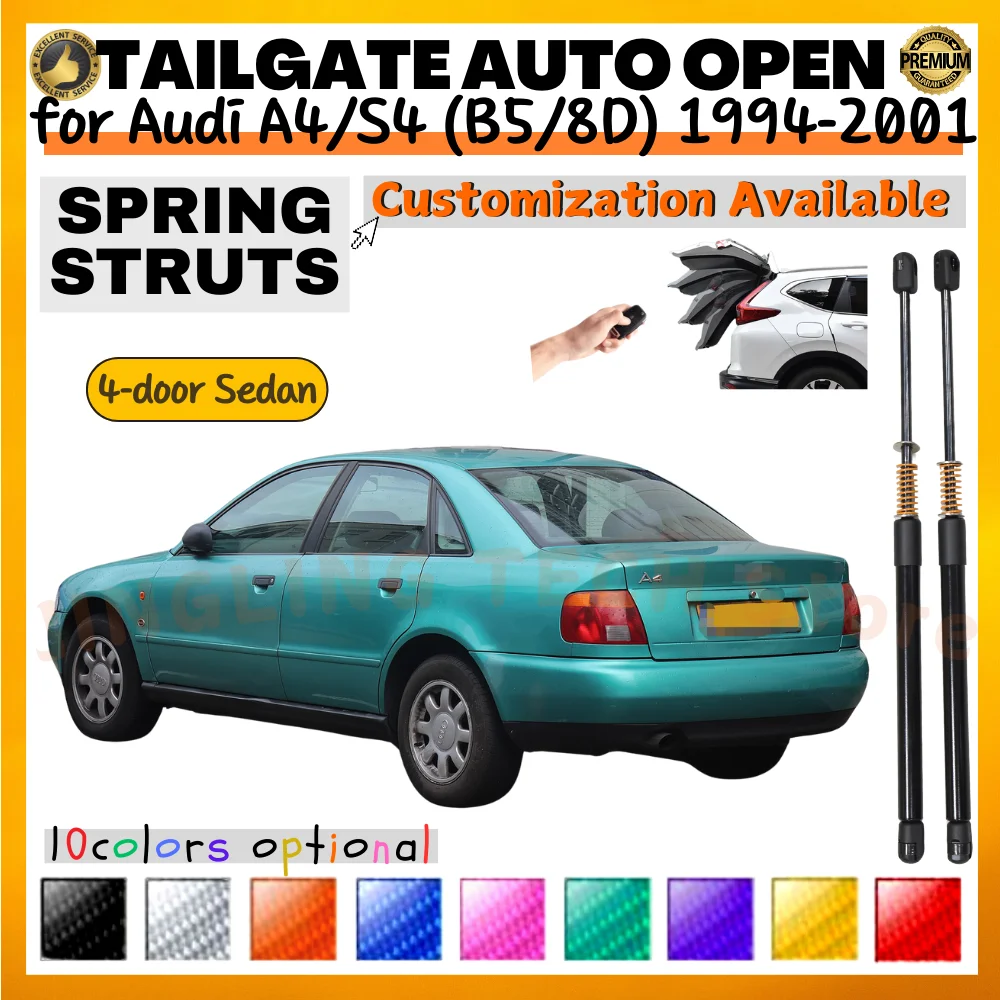 Amortiguadores de maletero para Audi A4/S4/RS4 B5 sedán 1994-2001