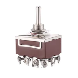 Interruptor de palanca para enganche 4PDT 380V 10A ON/OFF/ON