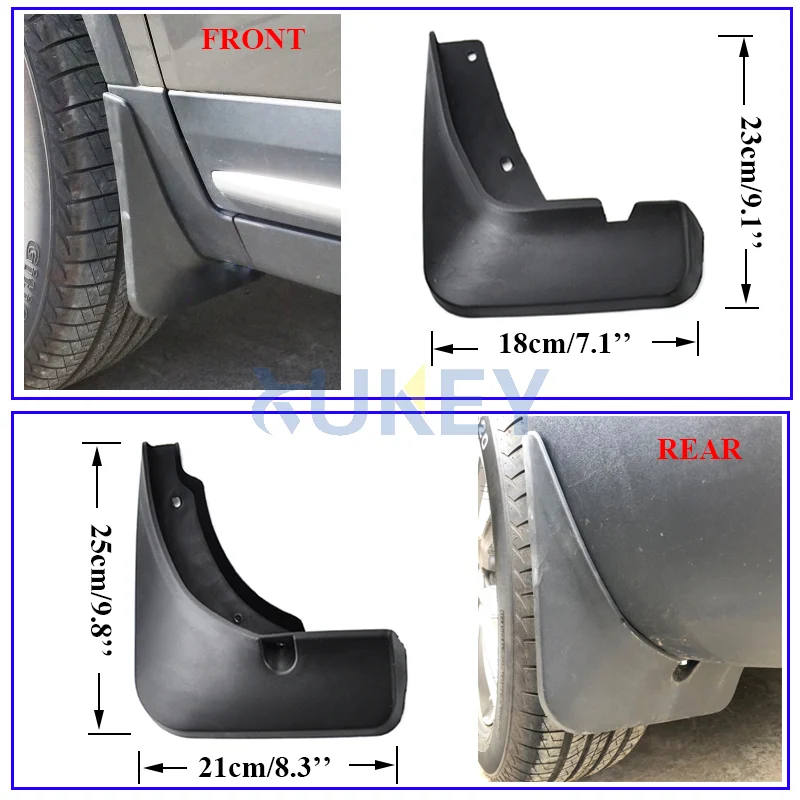 Guardabarros moldeados para coche, protectores contra salpicaduras para Geely Atlas Emgrand X7 Sport 2016, 2017, 2018, 2019, X70 - imagen 3