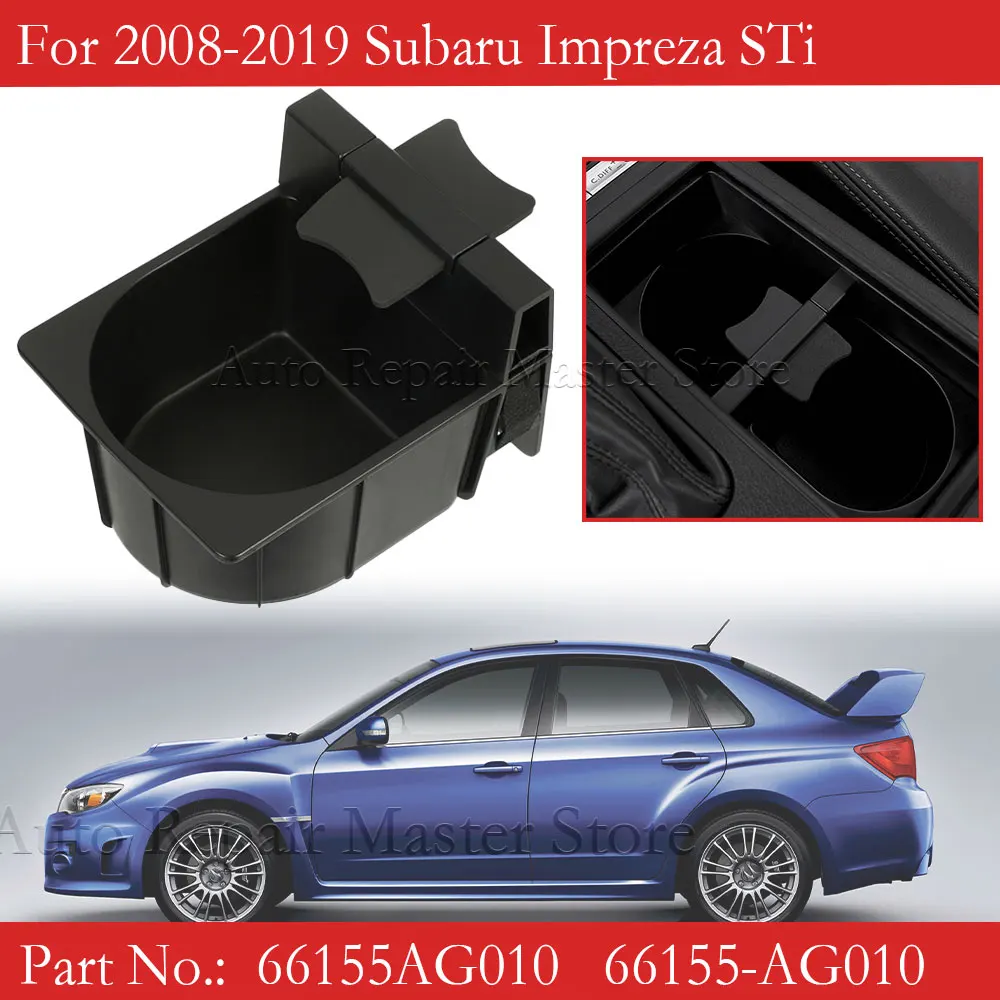 66155AG010 compartimento central portavasos inserto 66155-AG010 accesorios de coche 66155-AG010 para Subaru 2008-2019 Impreza STi - imagen 2