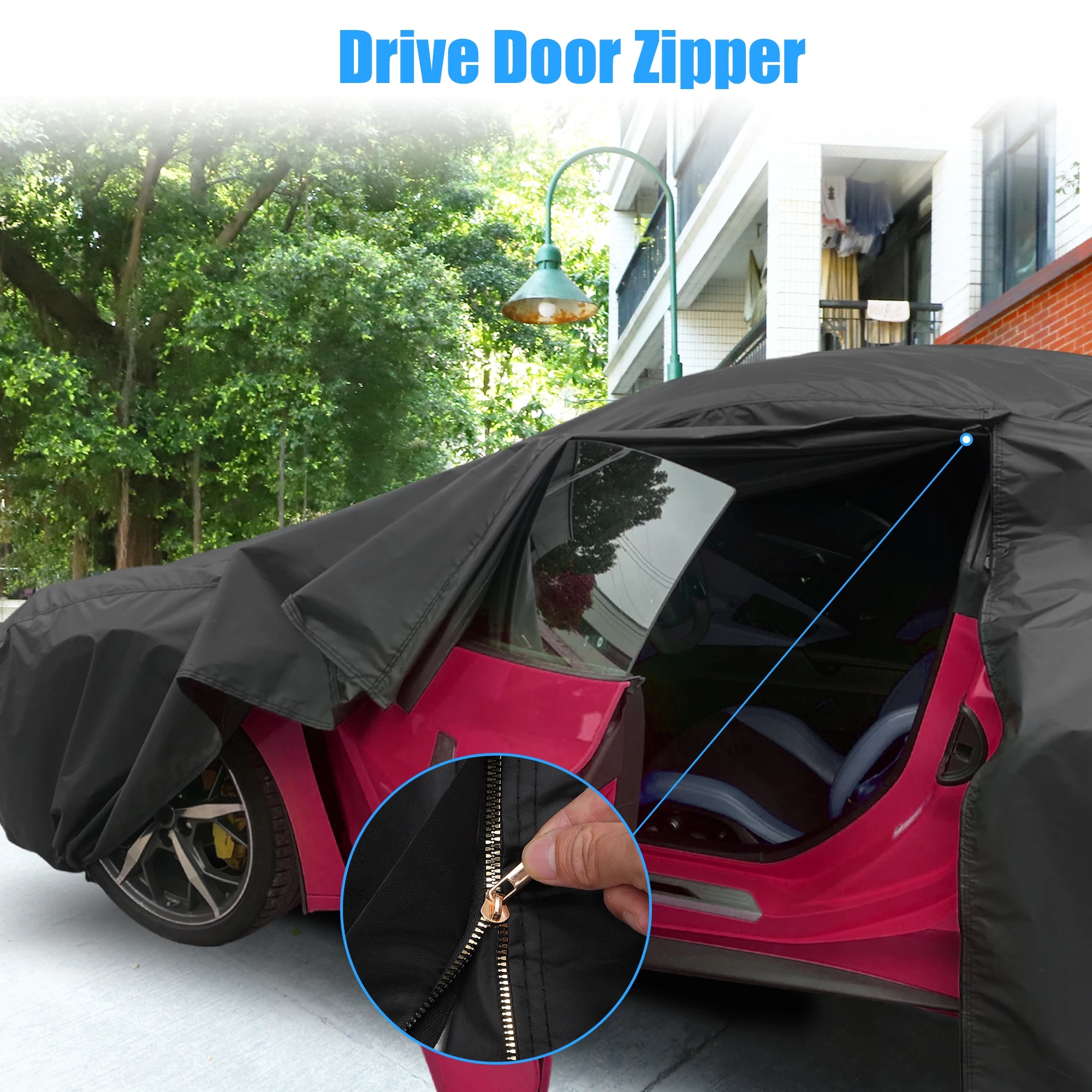 X Autohaux Funda impermeable para Fiat 500X 2015-2023 - imagen 3