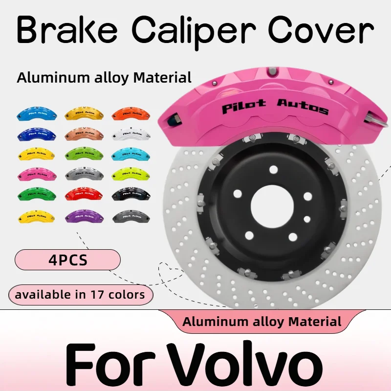 Volvo Cubierta de pinza de freno de aluminio - compatible con S40-S90 - imagen 4