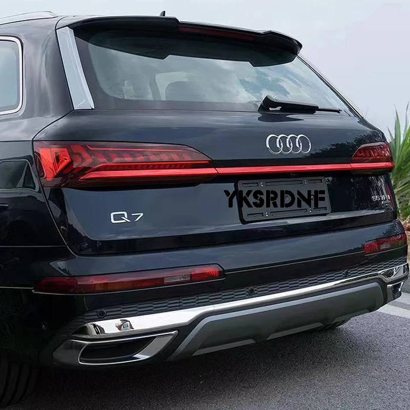 Embellecedor trasero de acero negro para Audi Q7 y SQ7