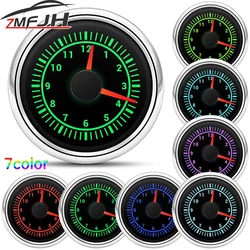 Cuenta-horas digital 52mm con retroiluminación RGB – 12V y 24V para coche y camión