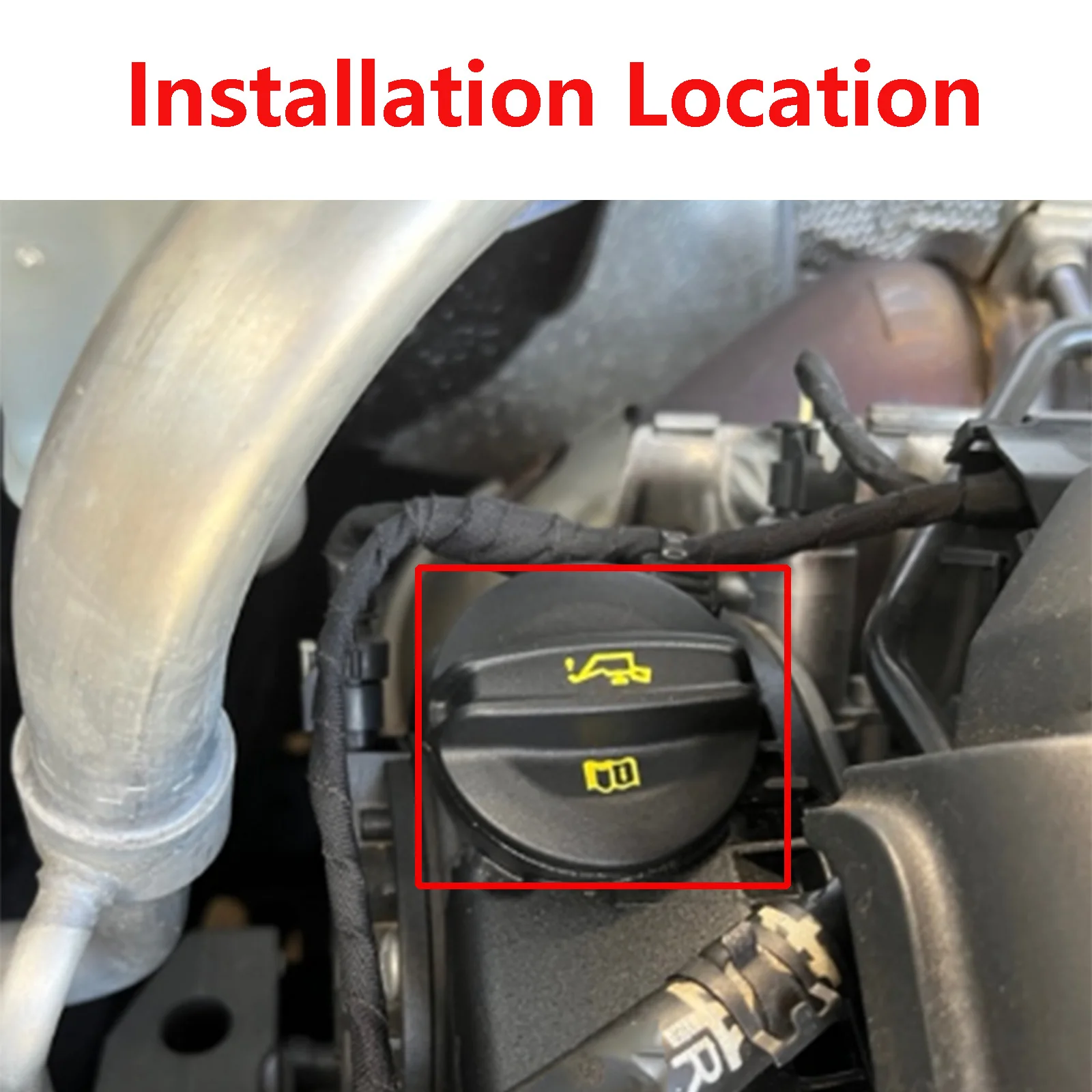 Tapa aceite VW 06K103485A – Amarok, Arteon, Golf, Passat, Polo, T5, T6 - imagen 4