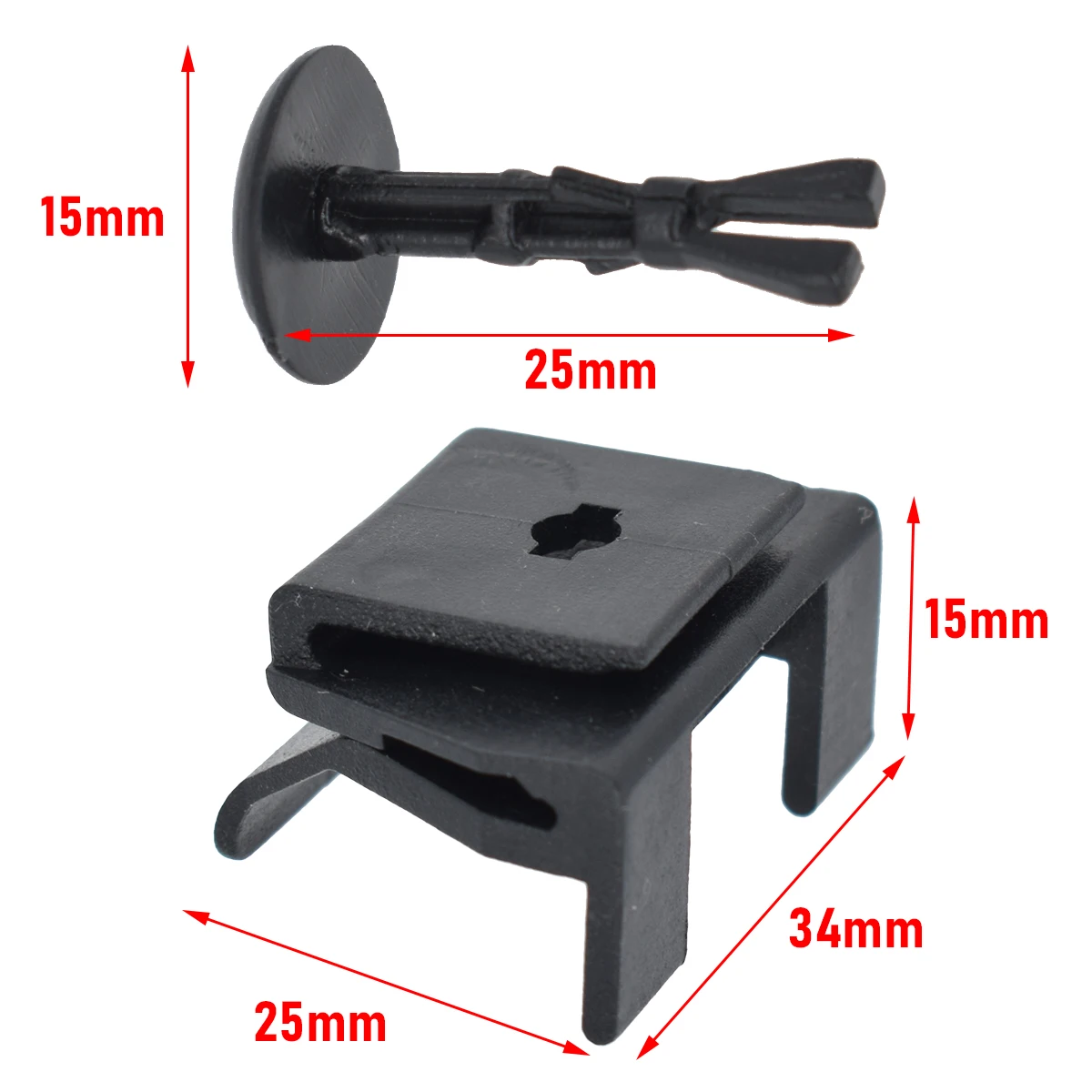 Clip guardabarros OEM 53879-58010 Toyota Corolla Camry 4Runner - imagen 2