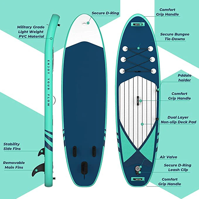 Tabla SUP inflable de pie con cubierta antideslizante Premium - imagen 3