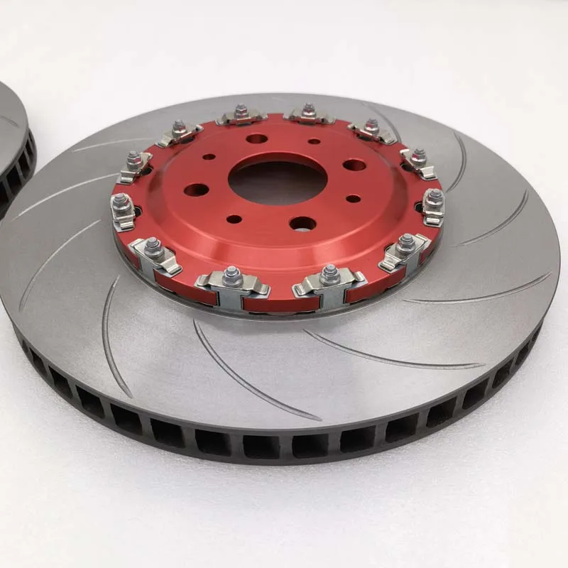 Jekit Disco de freno 362x32 mm con centro flotante rojo - Golf - imagen 5