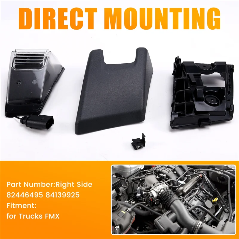 Kit de lámpara indicadora AEF3, luz de señal de giro con piezas de repuesto de marco para camiones Volvo FMX - imagen 4