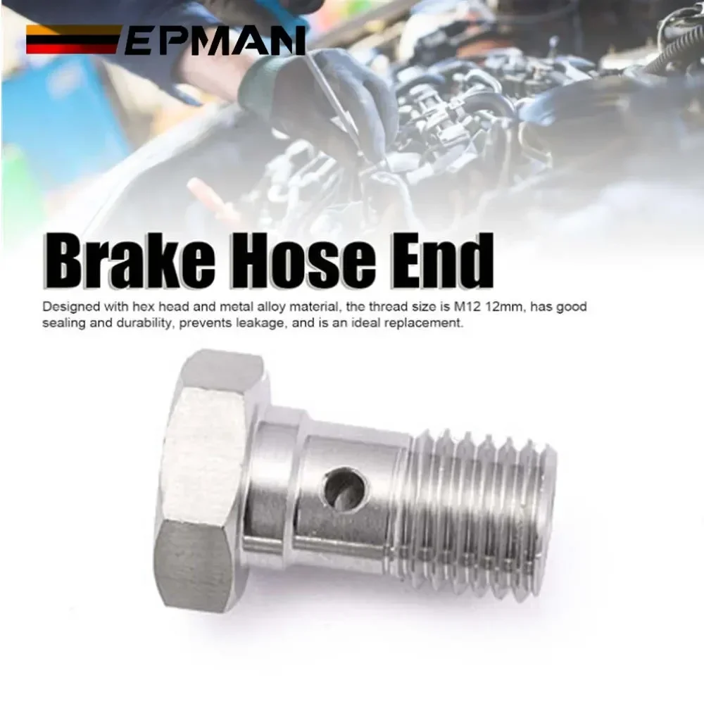 EPMAN Tornillo banjo de freno M12 a AN6 de acero inoxidable - imagen 5