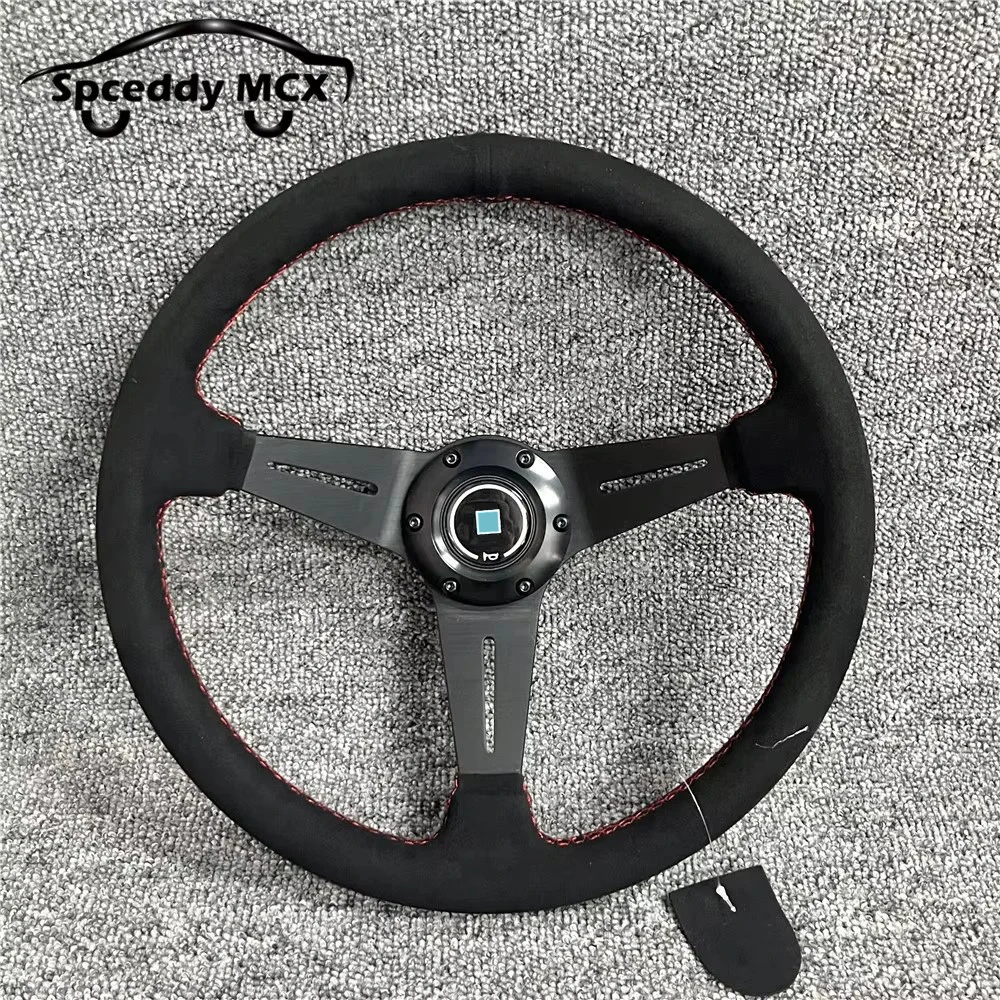 Volante deportivo Spceddy MCX de gamuza y cuero