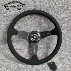 Volante deportivo Spceddy MCX de gamuza y cuero