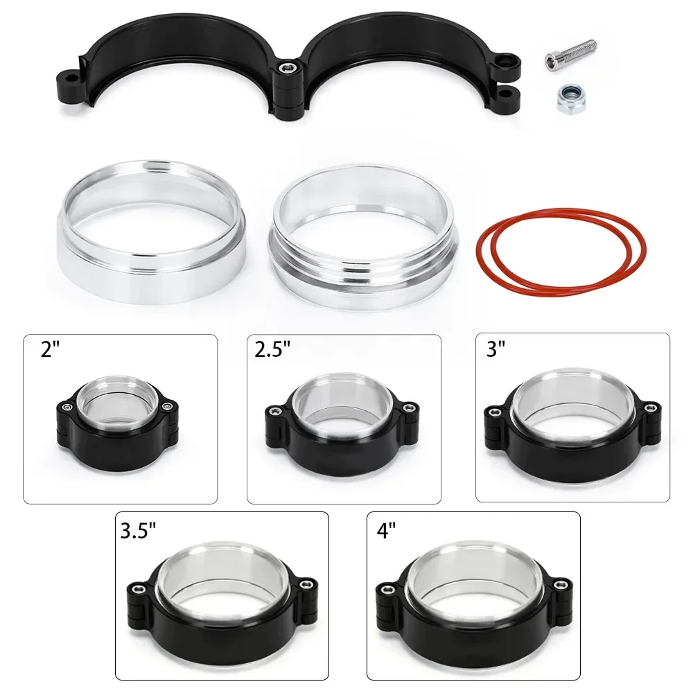 Kit abrazadera V-band anodizada para escape turbo 2-4 pulgadas - imagen 3